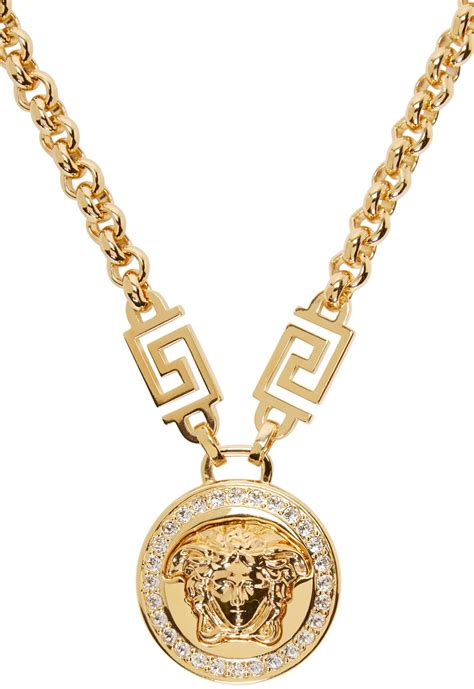 small versace pendant women|14k gold versace pendant.